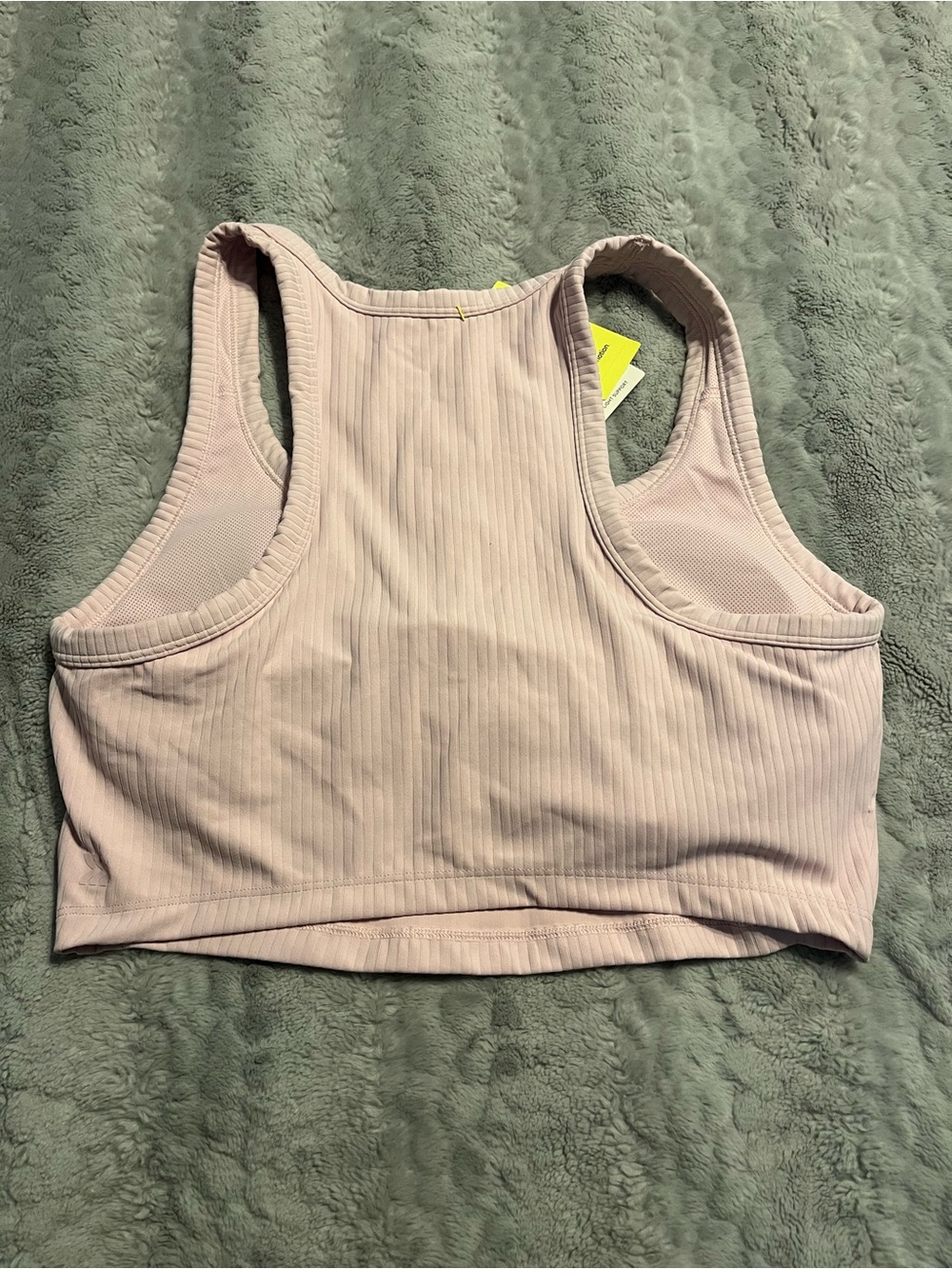 All in Motion Ribbed Pink Racerback Bralette - Picture 3 of 4